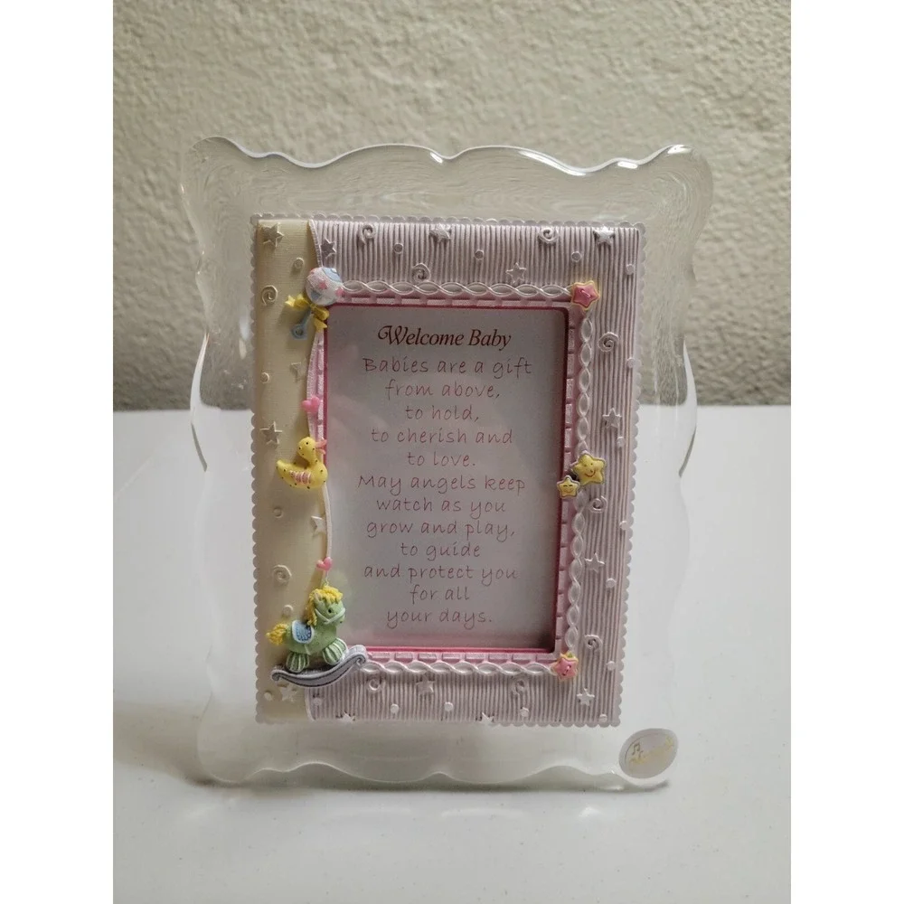 Music Box Picture Frame Twinkle Twinkle Little Star Sentiments 9x7 Photo